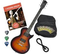 Rocktile L-100 SB Chitarra Elettrica Sunburst con Accessori (Borsa Gigbag per Chitarra, Cavo, Plettro, Scuola di Chitarra con CD & DVD, Corde per Chitarra)