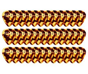 Rocktile Pick Plettro per chitarra thin, medium e heavy (Design Tortoise, plettro in nylon, set da 36 pezzi) marrone
