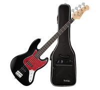 Rocktile Pro JB-30BK 70's Deluxe E-Bass Black Set in igbag, 20 tasti