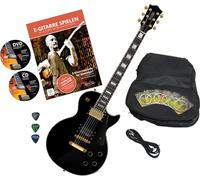 Rocktile Pro L-200BK Deluxe Chitarra Elettrica Black Set, Corpo: mogano