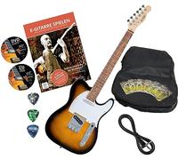 Rocktile Pro TL100-SB Chitarra Elettrica 2-Tone Sunburst con Accessori (Borsa per Chitarra Gibgab, Cavo, Plettro, Scuola di Chitarra con CD & DVD, Corde per Chitarra)