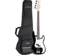 Rocktile Puncher E-Bass Black Set in ustodia Leggera, Basso, Peso: 4 | Modello: Puncher Black, 0 kg, Numero di corde: 4, Orientamento: Destrimano, Forma corpo: P-Bass, Corpo: Mogano, Manico: Acero