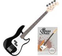 Rocktile Puncher E-Bass Black + Set Scuola, Basso, Modello: Puncher Black | Peso: 4, 0 kg, Numero di corde: 4, Orientamento: destrorso, Forma corpo: P-Bass, Corpo: mogano, Manico: acero, Tasti: 22
