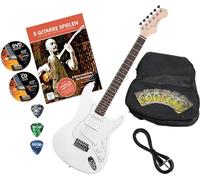 Rocktile Sphere Classic Chitarra Elettrica White + Set Accessori, Scala: 25
