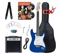 Rocktile ST-Pack Set Completo Chitarra Elettrica Blue (Amplificatore, Accordatore, Tremolo, Borsa, Cavo, Cinghia, Plettro, Corde di Ricambio e Scuola con CD/DVD)