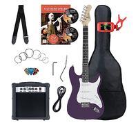 Rocktile ST-Pack Set Completo Chitarra Elettrica Purple (Amplificatore, Accordatore, Tremolo, Custodia, Cavo, Tracolla, Plettro, Corde di Ricambio e Scuola con CD/DVD)