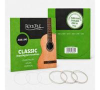 Rocktile Super Light Corde in Nylon per Chitarra Classica, Confezione da 3 | 3 set completi, 18 corde in nylon, calibri .028/.029/.032/.035/.040/.043, confezionate singolarmente, custodie trasparenti