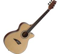 Rocktile WSC-50C-NT - Chitarra Western Slim Concert con cutaway; tavola in abete; fondo e fasce in mogano; mensura 25,5"; tastiera palissandro; meccaniche pressofusione; finitura satinata; natural