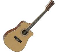 Chitarra acustica Rocktile a 12 corde Dreadnought Cutaway Naturale Abete Mogano