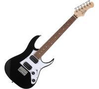 Rocktile Youngster YS-1BK 3/4 Chitarra Elettrica - Mensura corta 564 mm per bambini e adolescenti - 2 Humbucker - String-Through-Body - Cavo incluso - Nera