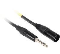 Rockville rcxmb1.5b 1.5 'cavo da XLR a 1 maschio/jack da 10,2 cm mm su cavo nero 100% rame RCXMB3-Y 3 FT YELLOW