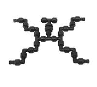 Rockvoqrn Mistriable di raffreddamento regolabile di raffreddamento fine Atomizzazione Forest Rain Forest Fogger Pets Rettili Black