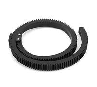 RockVOQRN Regolabile Follow Focus Len Gear Ring Cintura Durevole Lunga durata Applicabile a tutte le fotocamere DSLR Videocamera Nera
