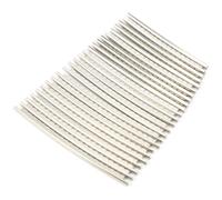 RockVOQRN Set di cavi per tasti per chitarra Cupronichel 24 Grado Accessori di ricambio ad alta resistenza 2,7 mm Raggio di riparazione adatto 12 pollici Colore cromato
