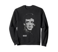 Rocky Balboa Close Up Black And White Face Portrait Felpa