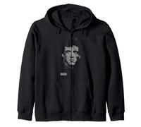 Rocky Balboa Close Up Black And White Face Portrait Felpa con Cappuccio