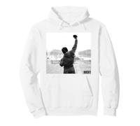 Rocky Balboa Steps Poster Pose Felpa con Cappuccio