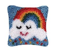 ROCKY&CHAO Myriad Choices - Set di federe per cuscini fai da te, 43 x 43 cm, per adulti e bambini, con gancio a scatto, accessorio per la casa (arcobaleno)