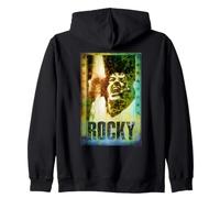 Rocky Distressed Victory Poster Felpa con Cappuccio