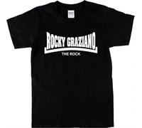 Rocky Graziano T-Shirt - The Rock RetroBoxingVarious Colours Black M