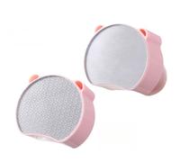 Rocky Green Lucidante per piedi 2 in 1 a doppio lato, con nanocristalli - esfoliante portatile, strumenti per la cura dei piedi, smalto per unghie ed esfoliante (disponibile in vari colori) (rosa)