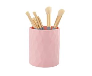 Rocky Green Portapenne rotondo in silicone, organizer multifunzione da scrivania, cancelleria per studenti, organizer per pennelli da trucco, grande capacità, durevole, prodotti per l'apprendimento