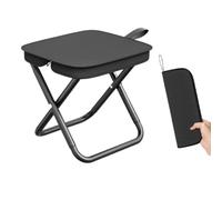 Rocky Green Sgabello pieghevole portatile per campeggio, picnic, pesca, compatto, 26 x 24 x 24 cm, struttura in acciaio al carbonio e tessuto Oxford, peso 0,61 kg, peso leggero con capacità di 100 kg
