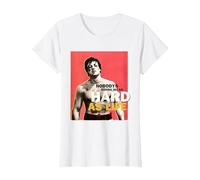 Rocky Hit Duro Come la Vita Maglietta, Donna, Bianco, L