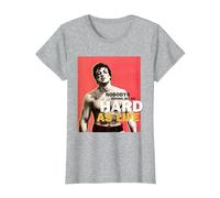 Rocky Hit Duro Come la Vita Maglietta, Donna, Grigio Melange, M