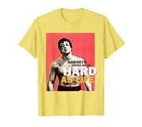 Rocky Hit Duro Come la Vita Maglietta, Uomo, Limone, 3XL