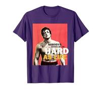 Rocky Hit Duro Come la Vita Maglietta, Uomo, Viola, XXL