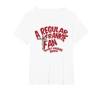 Rocky Horror Show Un Regolare Frankie Fan Gambe Maglietta, Donna Plus-Size, Bianco, 6X