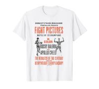 Rocky II Balboa vs Apollo Creed Rematch Poster Maglietta