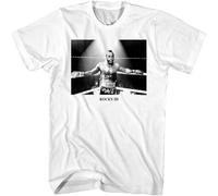 Rocky III Men's T Shirt Clubber Lang on The Ropes And Photo Movie White 3XL