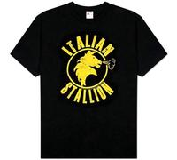 Rocky Italian Stallion Unisex 100% Cotton Short-Sleeve T-Shirts Black L