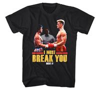 Rocky IV Ivan Drago Must Break You Men's T-Shirt Boxing Movie BlackMedium