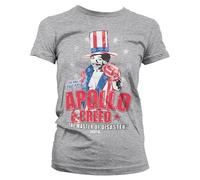 Rocky Licenza Ufficiale Apollo Creed Donna Maglietta (Heather Grigio), X-Large