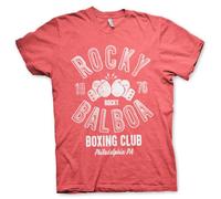Rocky Licenza Ufficiale Balboa Boxing Club Uomo Maglietta (Rosso-Heather), Large