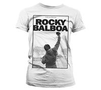 Rocky Licenza Ufficiale Balboa - It Ain't Over Donna Maglietta (Bianca), X-Large
