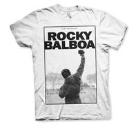 Rocky Licenza Ufficiale Balboa - It Ain't Over Uomo Maglietta (Bianca), Small