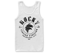 Rocky Licenza Ufficiale Italian Stallion Canottiera Bianca Large