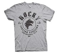 Rocky Licenza Ufficiale Italian Stallion Uomo Maglietta (Heather Grigio), Medium