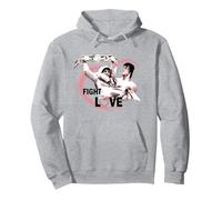 Rocky Lotta per Amore Felpa con Cappuccio, Unisex per Adulti, Grigio Melange, XL