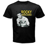Rocky Marciano The Brockton Blockbuster T-Shirt Black Unisex Mens Tops Tee M
