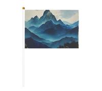 Rocky Mountain, bandiere palmari su bastone, piccole bandiere per sfilate, feste, bar, compleanni, confezione da 6 e 10 pezzi