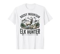 Rocky Mountain Elk Hunter Hunting Vintage Maglietta