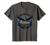 Rocky Mountain Freedom High Maglietta, Bambini, Asfalto, 4 Anni