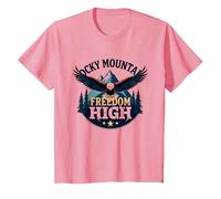 Rocky Mountain Freedom High Maglietta, Bambini, Rosa, 3 Anni