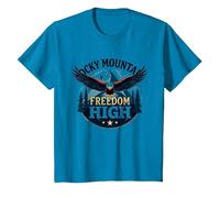 Rocky Mountain Freedom High Maglietta, Bambini, Zaffiro, 12 Anni