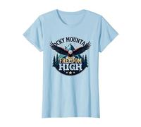 Rocky Mountain Freedom High Maglietta, Donna, Celeste, XS